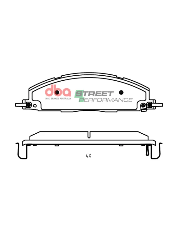 DBA 219+ RAM 2500/3500 (DJ) 6.7L 4WD SP Performance Rear Brake Pads - Image 4