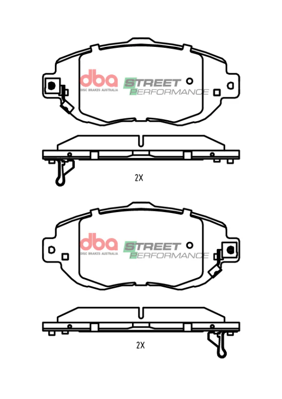 DBA 93-01 Toyota Supra JZ80 Front SP Performance Brake Pads - Image 7