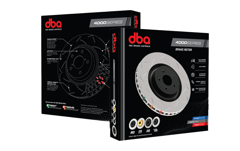 DBA 96-01 Mitsubishi Lancer Evo IV/V/VI Rear 4000 Series XS Drilled & Slotted Rotor - Image 4