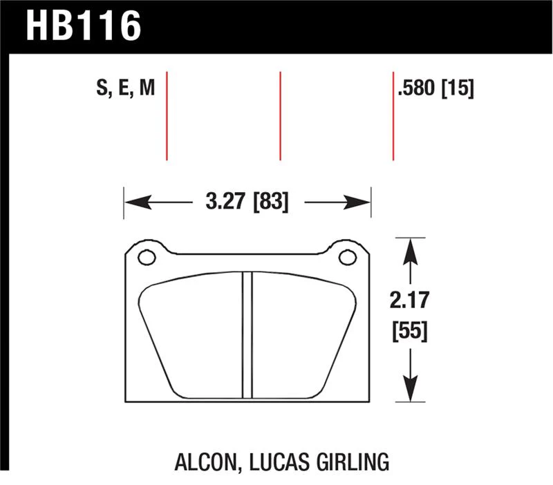 Hawk Blue 9012 Motorsports Race Pads - Image 3