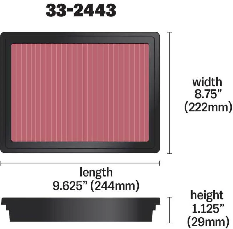 K&N 10 Lexus RX350 3.5L-V6 Drop In Air Filter - Image 13
