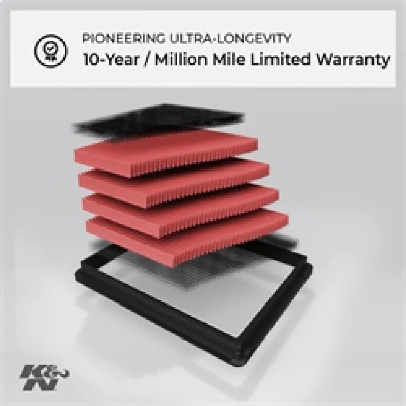 K&N 10 Lexus RX350 3.5L-V6 Drop In Air Filter - Image 3