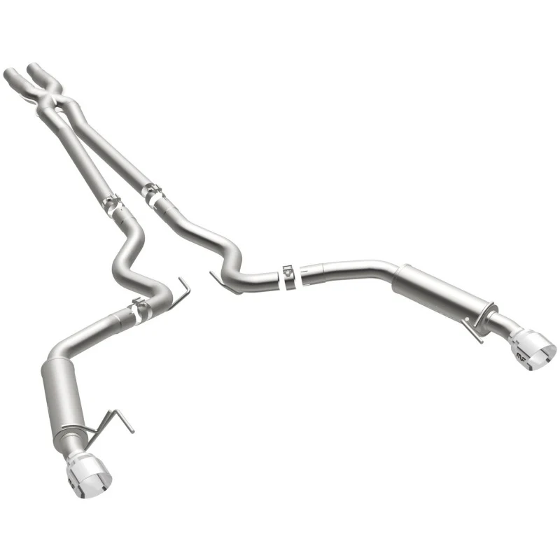 MagnaFlow Cat Back, SS, 2.5in, Competition, Dual Split Polished 4.5in Tips 2015 Ford Mustang V6 3.7L - Image 10
