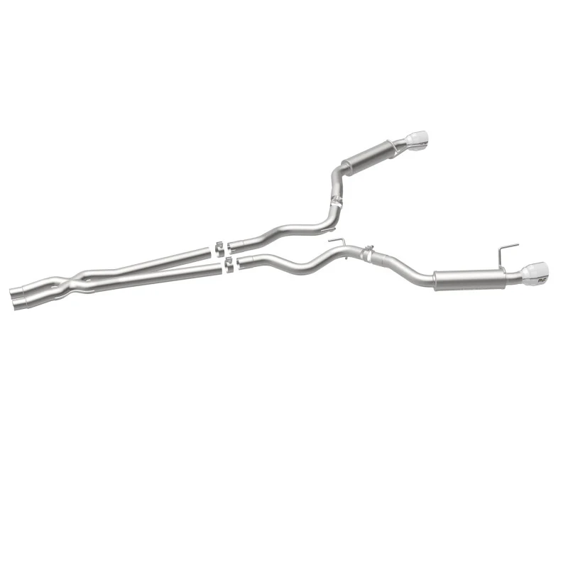 MagnaFlow Cat Back, SS, 2.5in, Competition, Dual Split Polished 4.5in Tips 2015 Ford Mustang V6 3.7L - Image 17