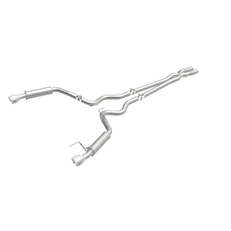 MagnaFlow Cat Back, SS, 2.5in, Competition, Dual Split Polished 4.5in Tips 2015 Ford Mustang V6 3.7L - Image 18