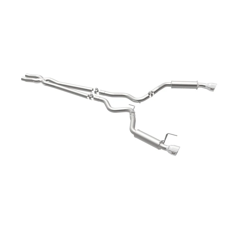 MagnaFlow Cat Back, SS, 2.5in, Competition, Dual Split Polished 4.5in Tips 2015 Ford Mustang V6 3.7L - Image 19