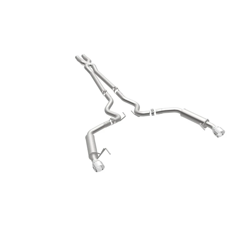 MagnaFlow Cat Back, SS, 2.5in, Competition, Dual Split Polished 4.5in Tips 2015 Ford Mustang V6 3.7L - Image 22
