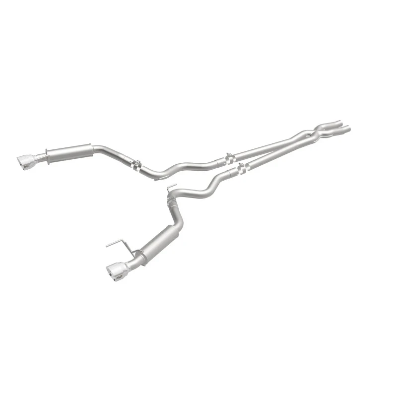 MagnaFlow Cat Back, SS, 2.5in, Competition, Dual Split Polished 4.5in Tips 2015 Ford Mustang V6 3.7L - Image 24