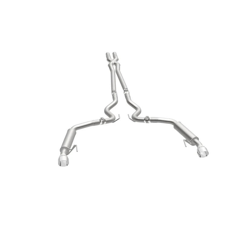 MagnaFlow Cat Back, SS, 2.5in, Competition, Dual Split Polished 4.5in Tips 2015 Ford Mustang V6 3.7L - Image 31