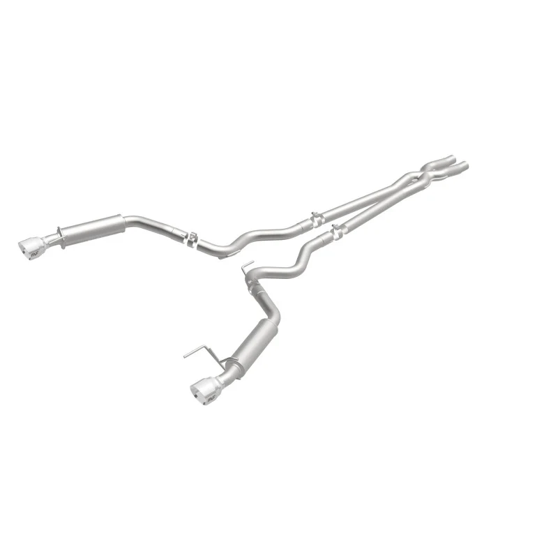 MagnaFlow Cat Back, SS, 2.5in, Competition, Dual Split Polished 4.5in Tips 2015 Ford Mustang V6 3.7L - Image 32