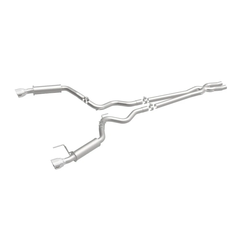 MagnaFlow Cat Back, SS, 2.5in, Competition, Dual Split Polished 4.5in Tips 2015 Ford Mustang V6 3.7L - Image 36