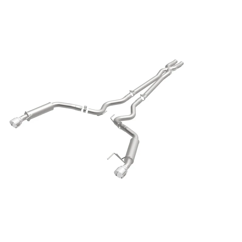MagnaFlow Cat Back, SS, 2.5in, Competition, Dual Split Polished 4.5in Tips 2015 Ford Mustang V6 3.7L - Image 40