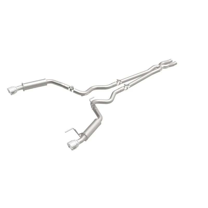 MagnaFlow Cat Back, SS, 2.5in, Competition, Dual Split Polished 4.5in Tips 2015 Ford Mustang V6 3.7L - Image 44