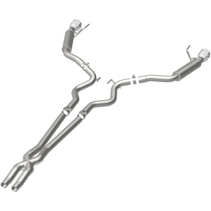 MagnaFlow Cat Back, SS, 2.5in, Competition, Dual Split Polished 4.5in Tips 2015 Ford Mustang V6 3.7L - Image 46