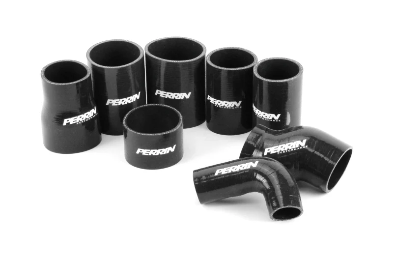 PERRIN 08-14 Subaru STI Front Mount Intercooler Boost Tube Kit - Red - Image 3