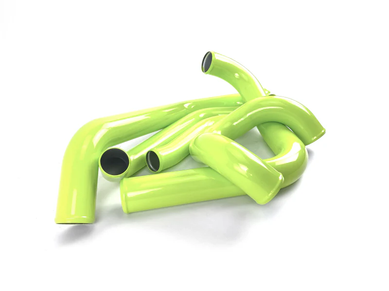 PERRIN 15-21 Subaru STI Front Mount Intercooler Boost Tube Kit - Neon Yellow - Image 5