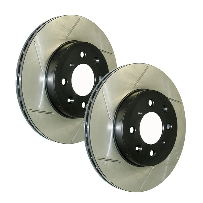 StopTech Power Slot Slotted 99-08 Acura TL (STD Caliper) / 01-03 CL / 04-09 TSX Front Right Rotor - Image 2